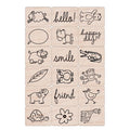 Happy Animals Woodblock Ink 'n' Stamp
