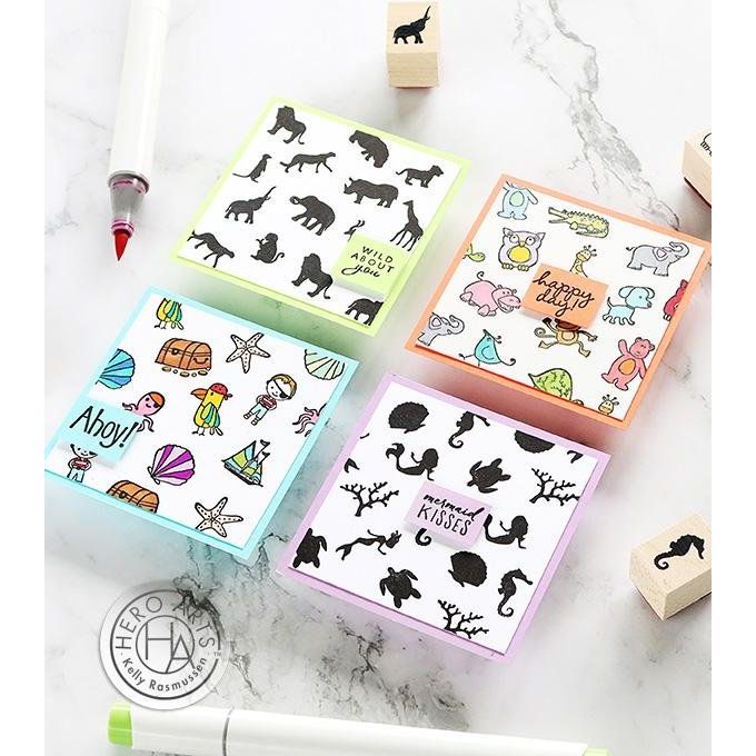 Happy Animals Woodblock Ink 'n' Stamp