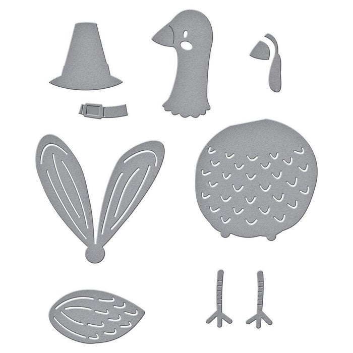 Happy Turkey Day Etched Dies