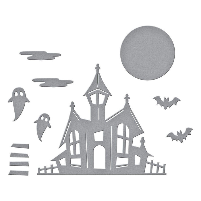 Haunted House Etched Dies