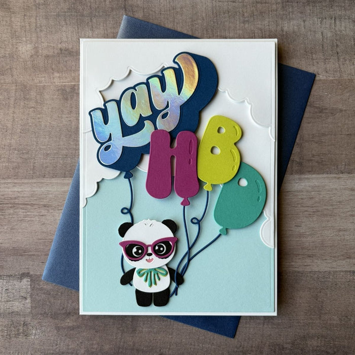 HBD Balloons Etched Dies