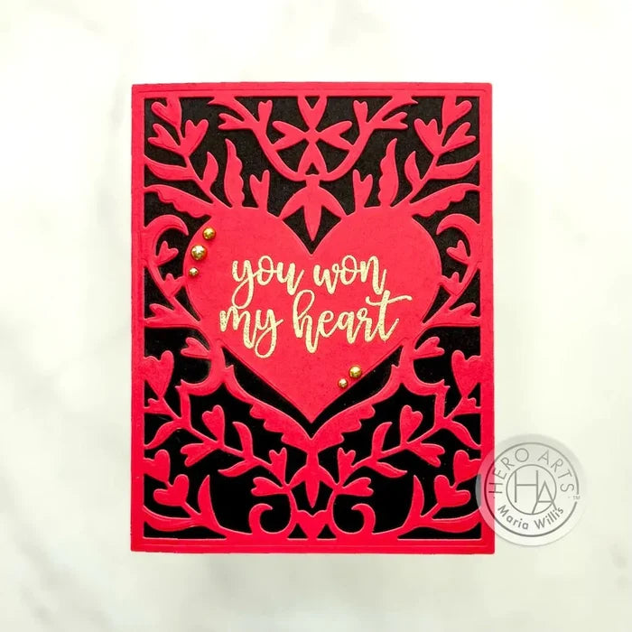 Heart Flourish Cover Plate Dies