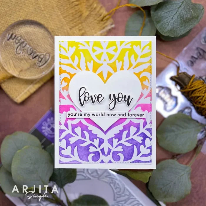 Heart Flourish Cover Plate Dies