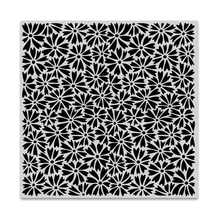 Heart-Shaped Daisies Bold Prints Cling Stamp