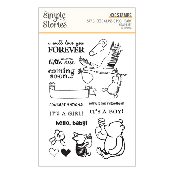 Hello Baby Stamp & Die Bundle with Simple Stories