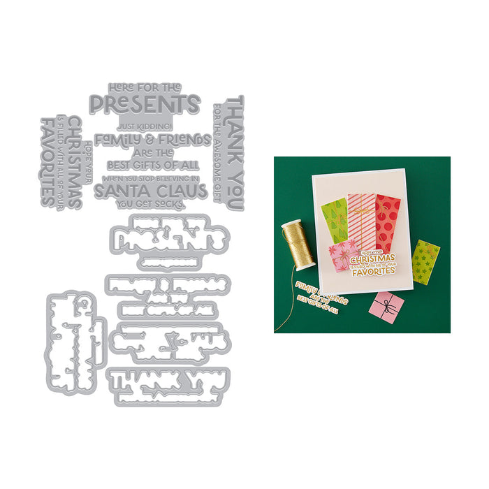 Here for the Presents Letterpress + Foil & Cut