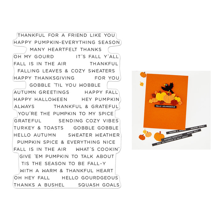 Hero Arts Autumn Greetings Clear Stamp Set