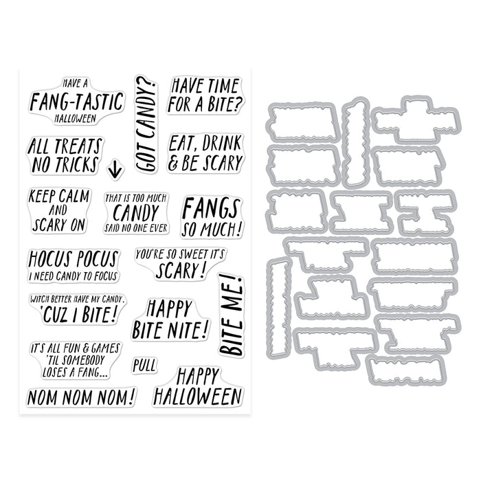 Hero Arts Bite Nite Stamp & Cut Set