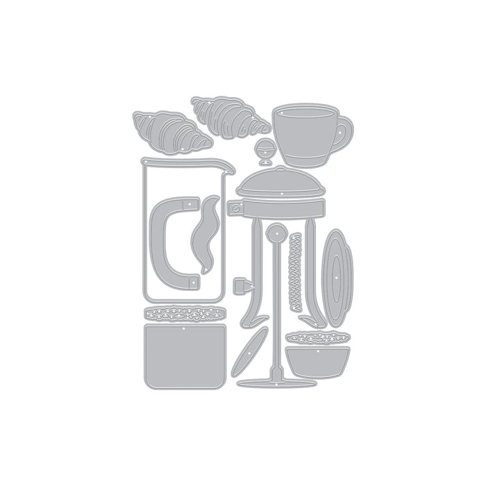 Hero Arts Coffee and Croissant Die Set