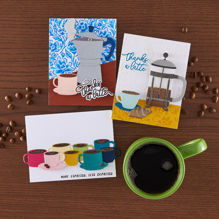 Hero Arts Coffee and Croissant Die Set