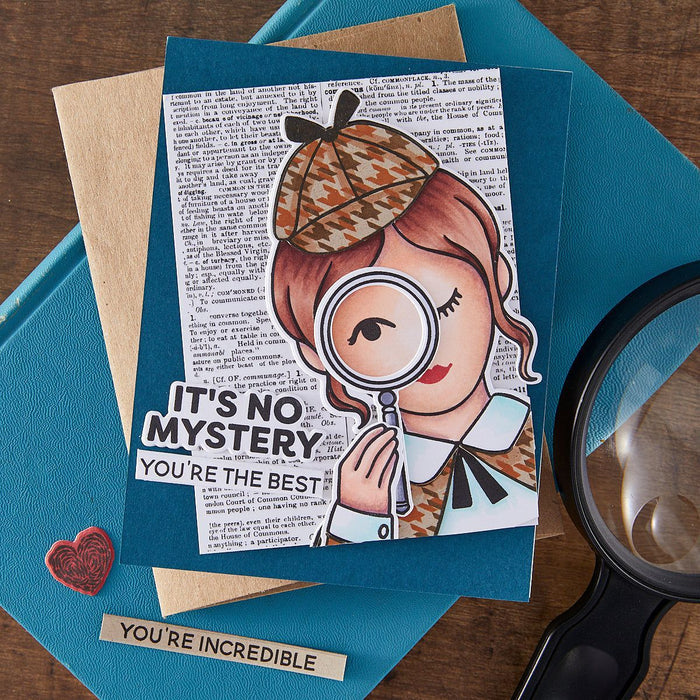 Hero Arts It's No Mystery Stamp & Cut Set