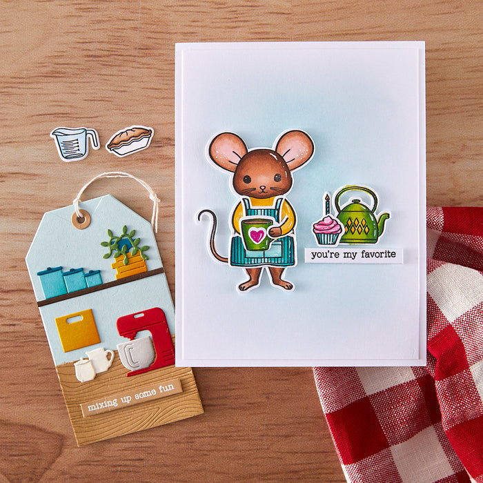 Hero Arts What's Cookin'?  Stamp & Cut Set