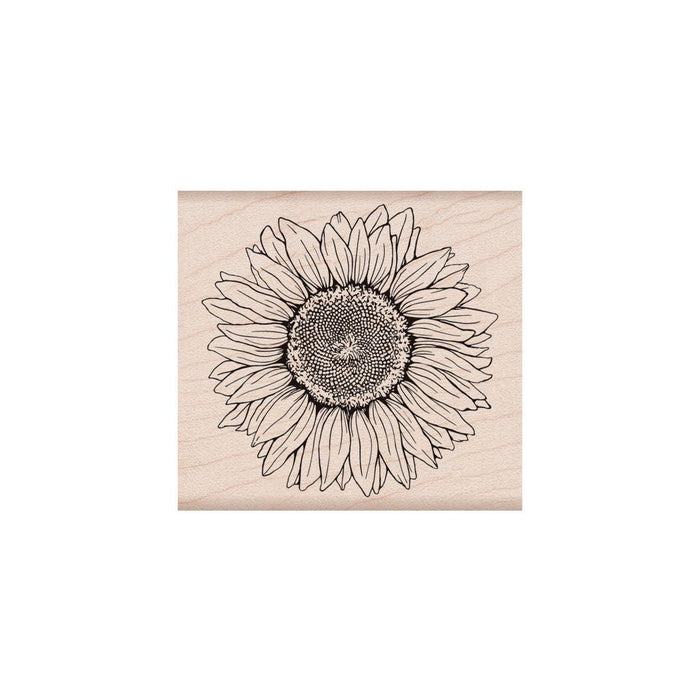 Hero Florals Sunflower Woodblock Stamp