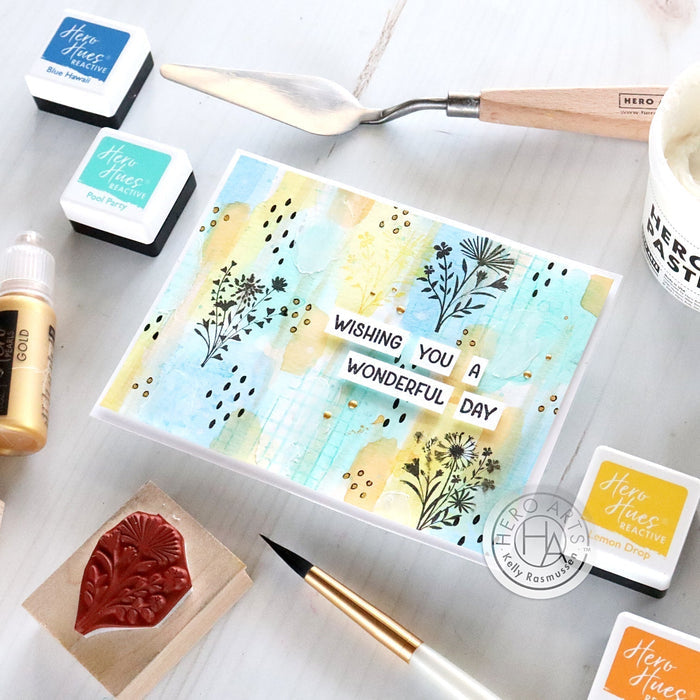 Hero Hues Reactive Ink Pad Cubes - Sea Palette