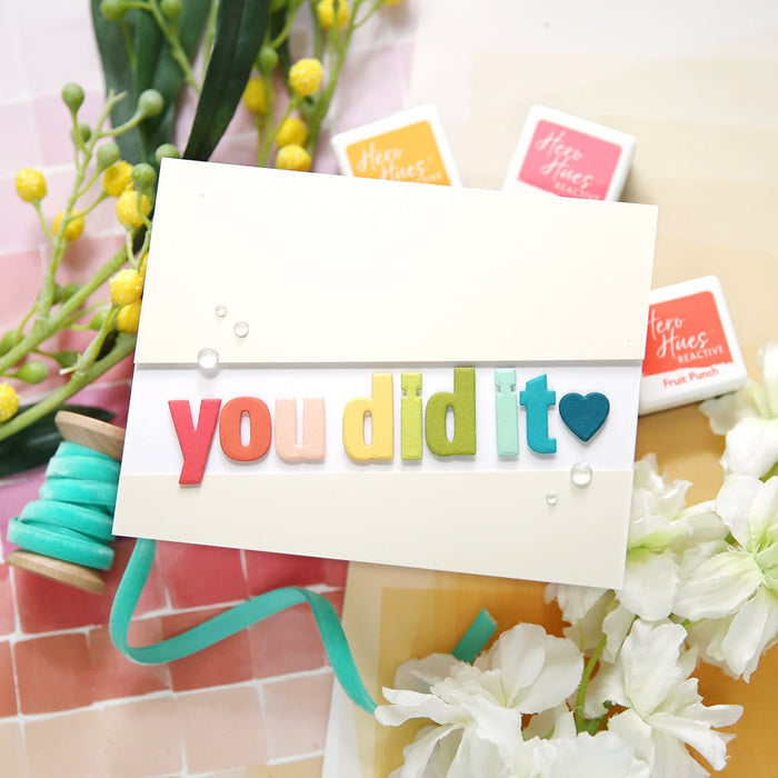 Hero Hues Reactive Ink Pad Cubes - Sunshine Palette