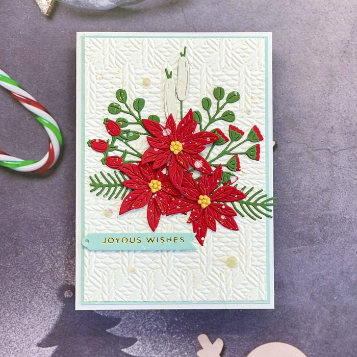 Holiday Blooms Etched Dies