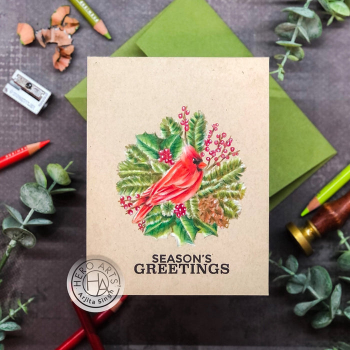 Holiday Cardinal Clear Stamp Set