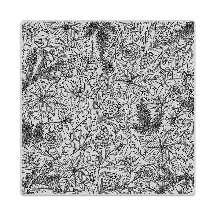 Holiday Foliage Bold Prints Cling Stamp