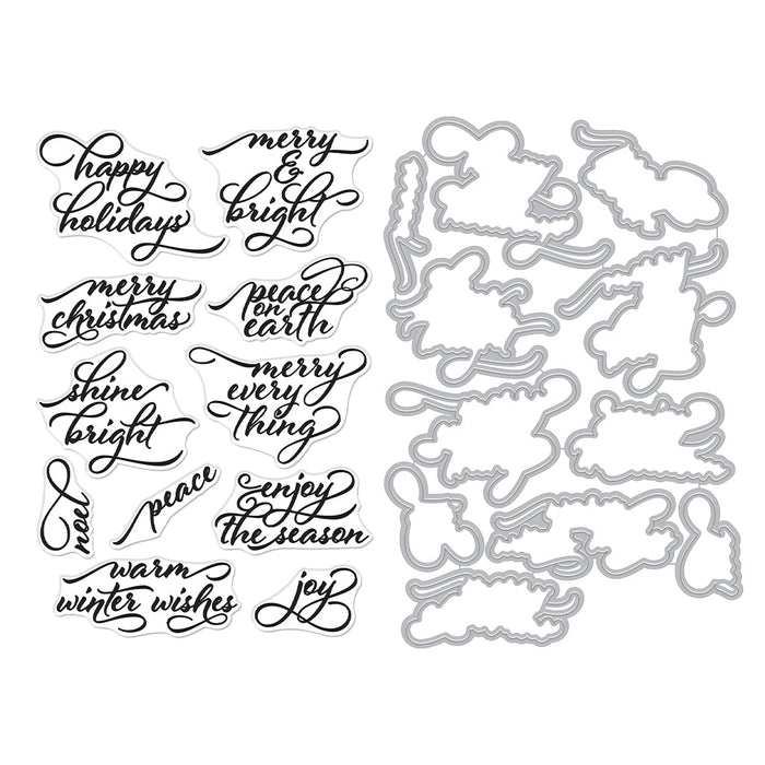 Holiday Greetings Stamp & Cut of the Month - October 2024