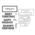 Holiday Marquee Messages Stamp & Cut by Ralph Tyndall