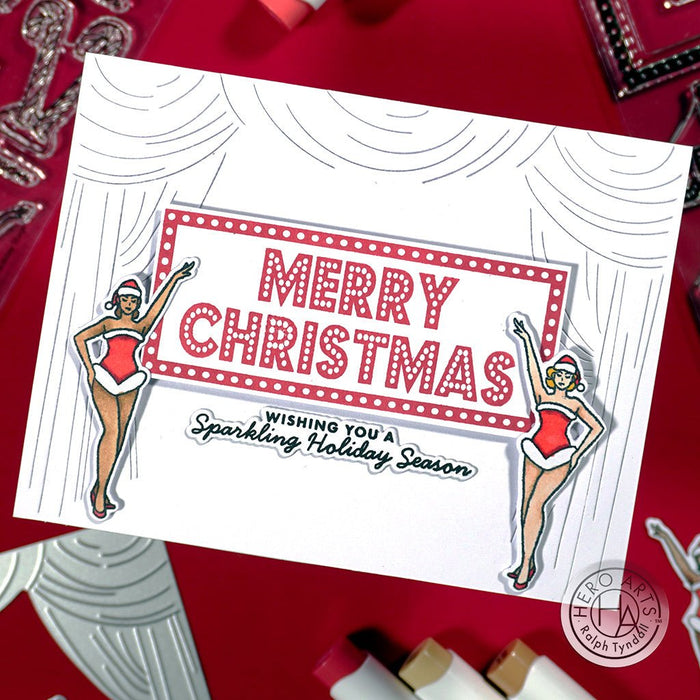 Holiday Marquee Messages Stamp & Cut by Ralph Tyndall