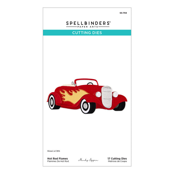 Hot Rod Flames Etched Dies by Mindy Eggen
