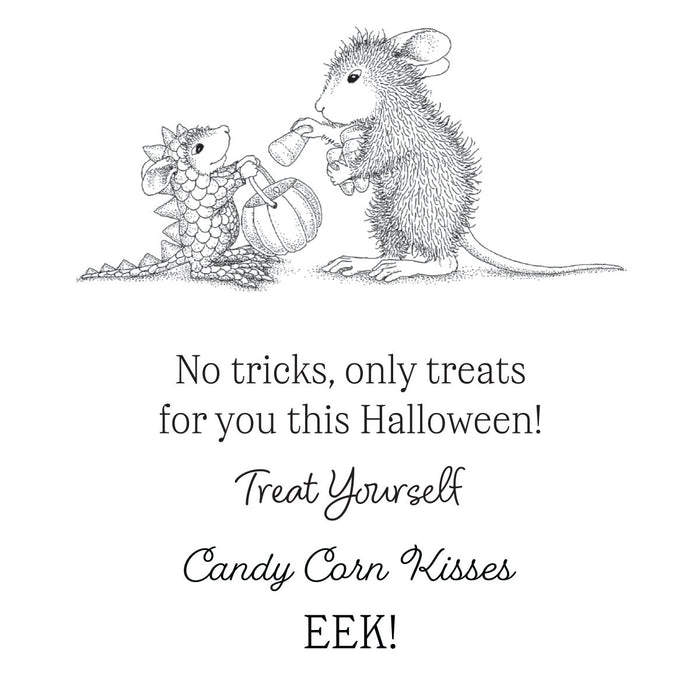 House-Mouse Halloween Dragon Cling Rubber Stamp Set