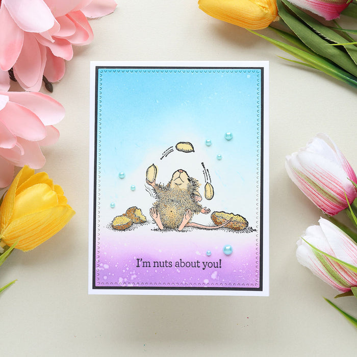 House-Mouse Nuts about You Cling Stamp Set