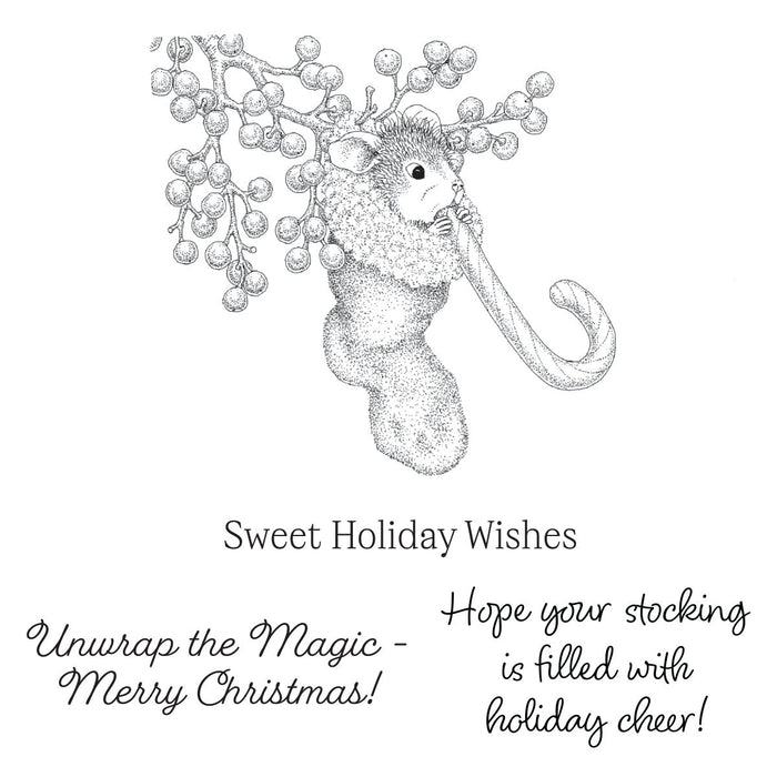 House-Mouse Sweet Twist Cling Rubber Stamp Set