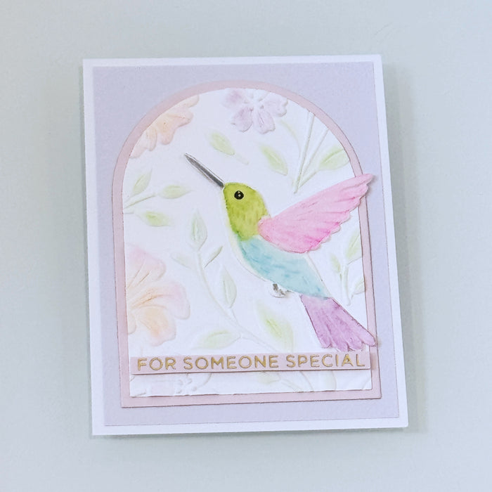 Hummingbird Garden 3D Embossing Folder & Die Set by Simon Hurley