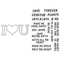 I Love U Stamp & Cut XL