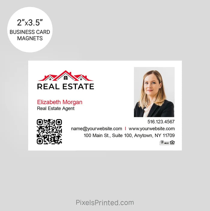 Independent real estate business card magnets PixelsPrinted