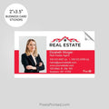 Independent real estate business card stickers PixelsPrinted