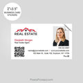 Independent real estate business card stickers PixelsPrinted