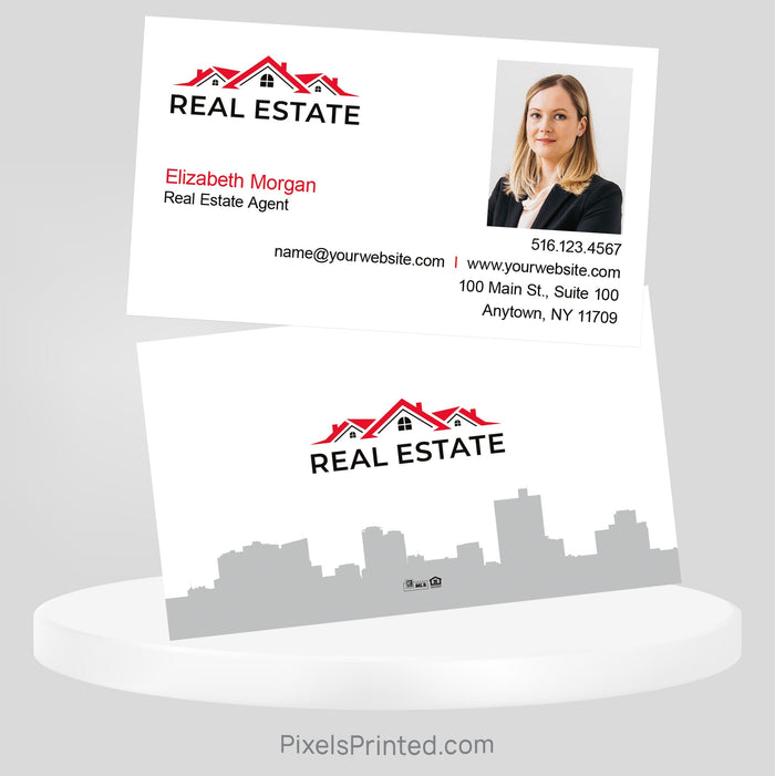 Independent real estate business cards Business Cards PixelsPrinted