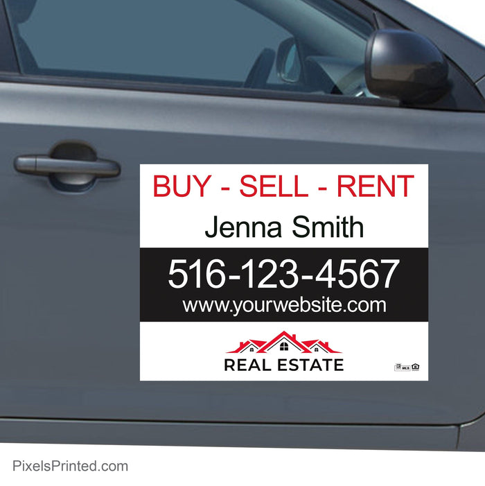 Independent real estate car decals vehicle decal PixelsPrinted