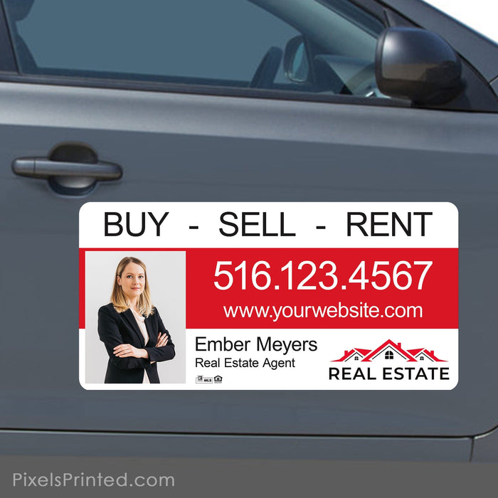 Independent real estate car magnets PixelsPrinted
