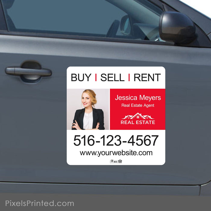 Independent real estate car magnets PixelsPrinted