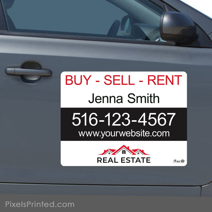 Independent real estate car magnets PixelsPrinted