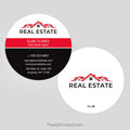 Independent real estate circle business cards Business Cards PixelsPrinted