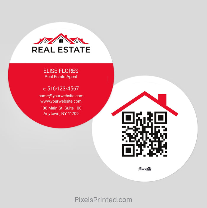 Independent real estate circle business cards Business Cards PixelsPrinted