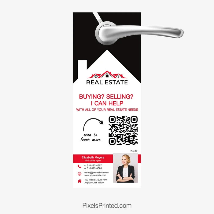 Real estate agent introduction door hanger