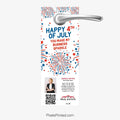 Independent real estate Fourth of July door hangers