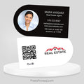 Independent real estate half circle business cards Business Cards PixelsPrinted