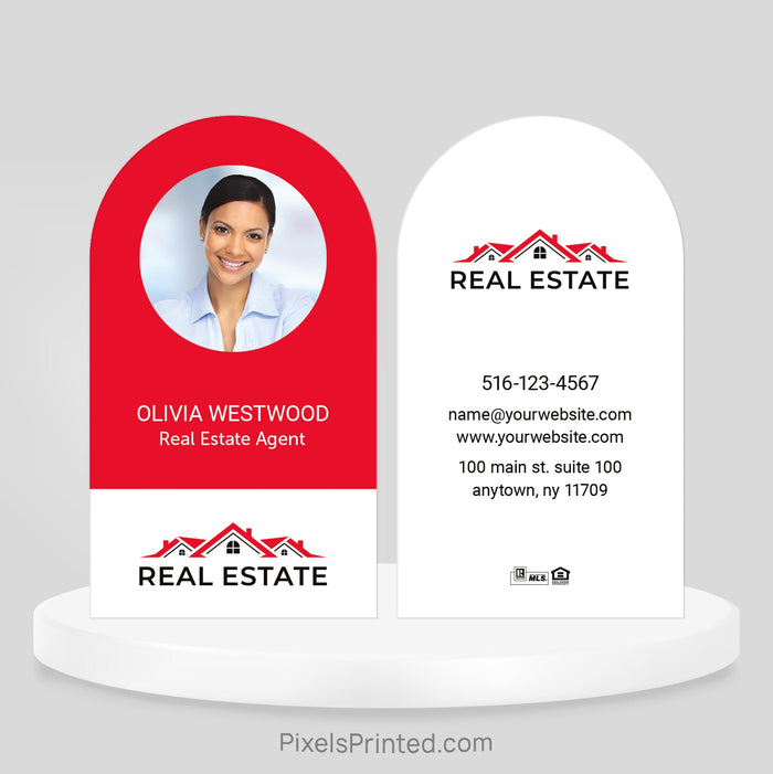 Independent real estate half circle business cards Business Cards PixelsPrinted