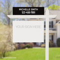 independent real estate name and number sign riders PixelsPrinted