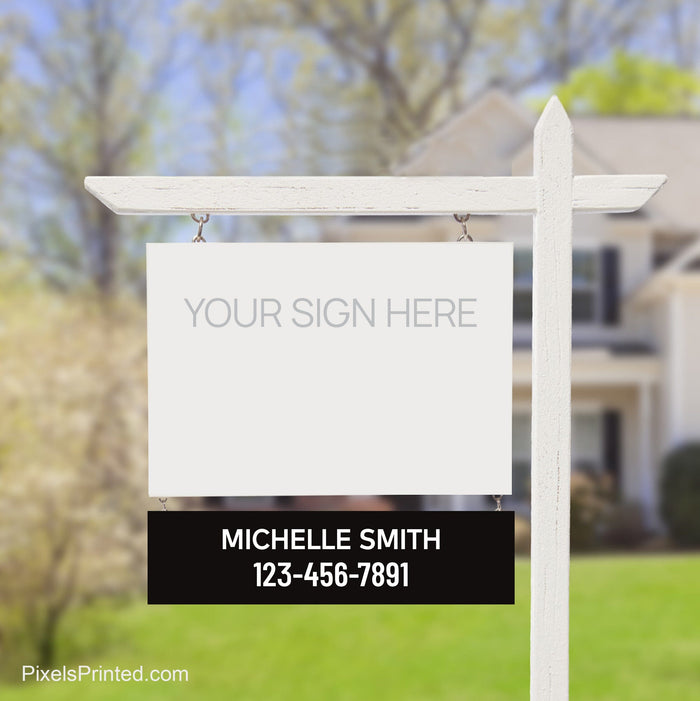 independent real estate name and number sign riders PixelsPrinted