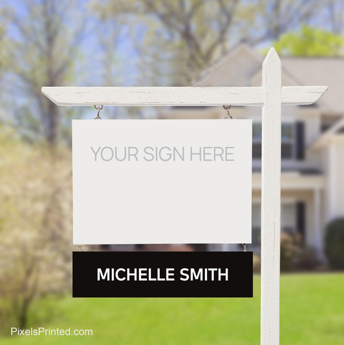independent real estate name sign riders PixelsPrinted