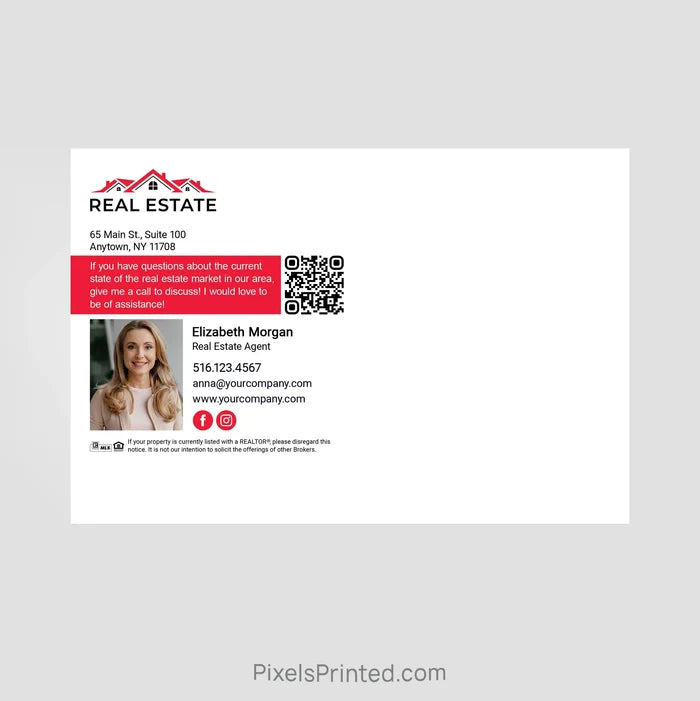 Independent real estate summer maintenance postcards, hello neighbor mailers, new agent postcards