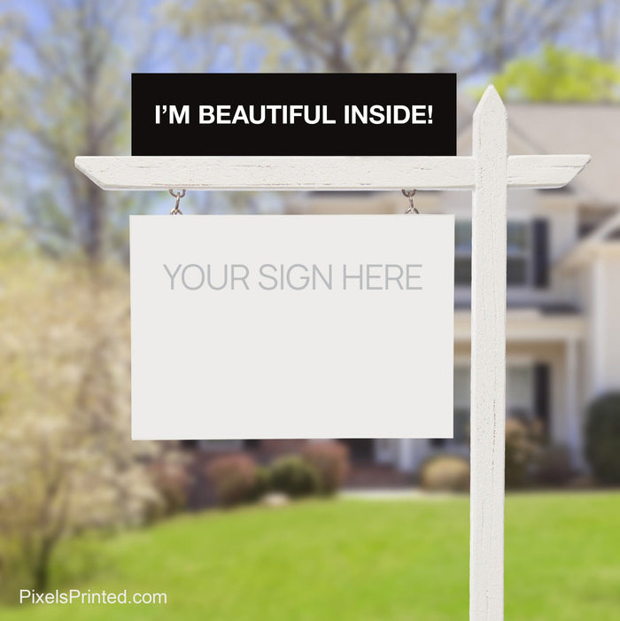 independent real estate sign riders PixelsPrinted